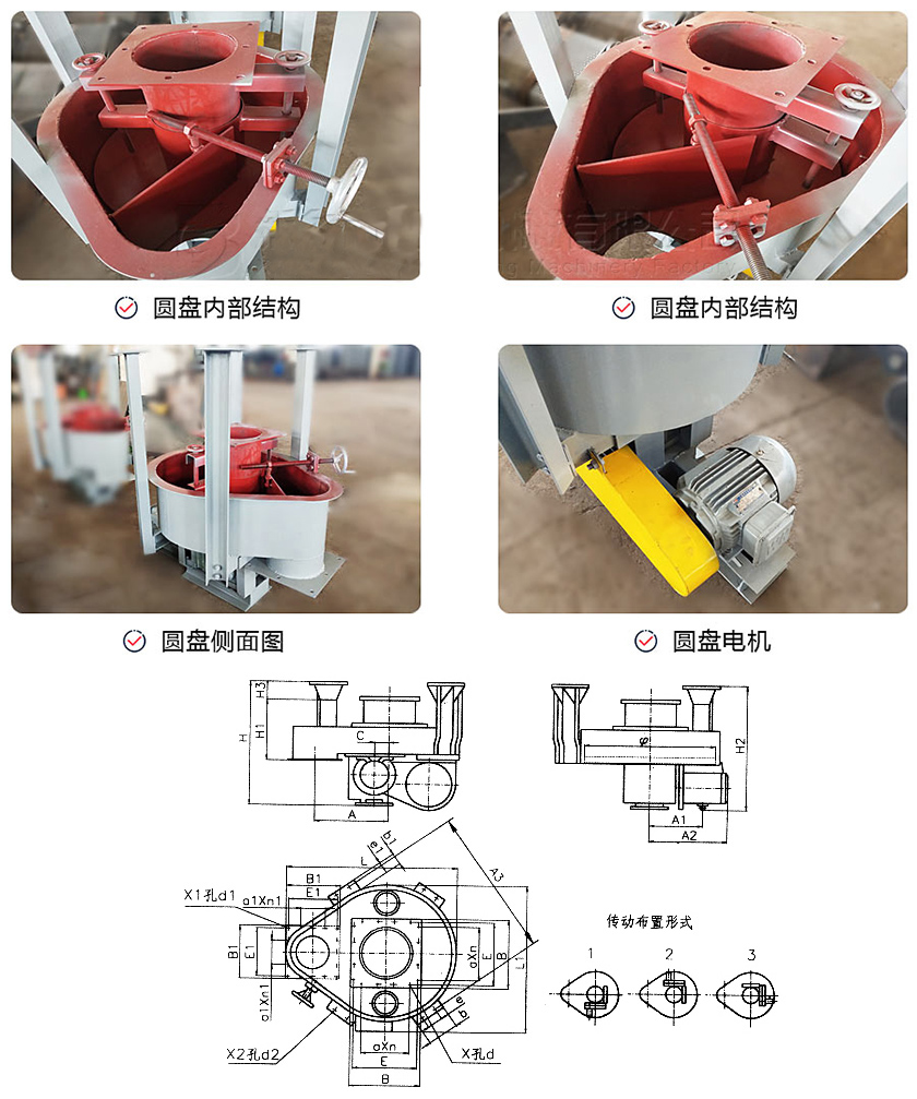 圓盤(pán)給料機(jī)圓盤(pán)結(jié)構(gòu)圖