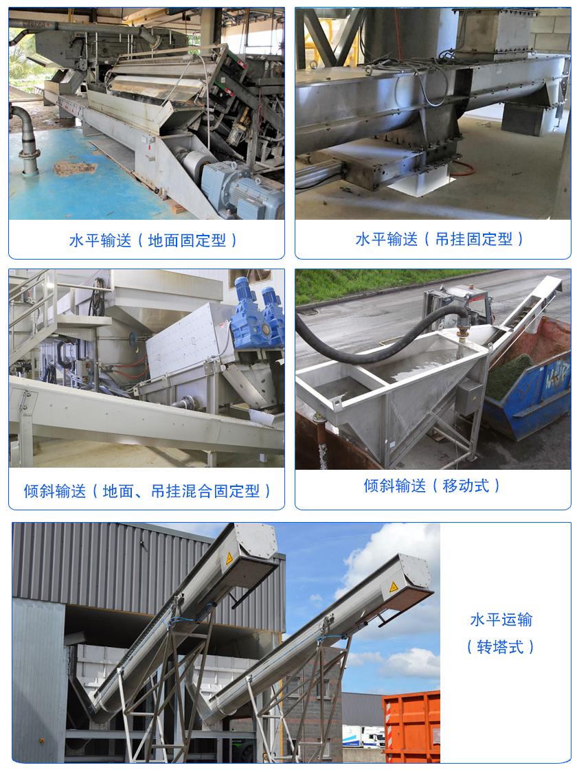 污泥螺旋輸送機(jī)安裝方式