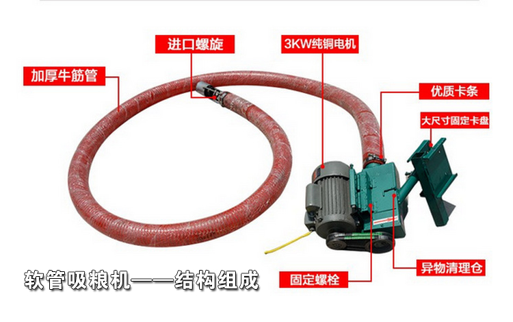 軟管吸糧機結(jié)構(gòu)組成