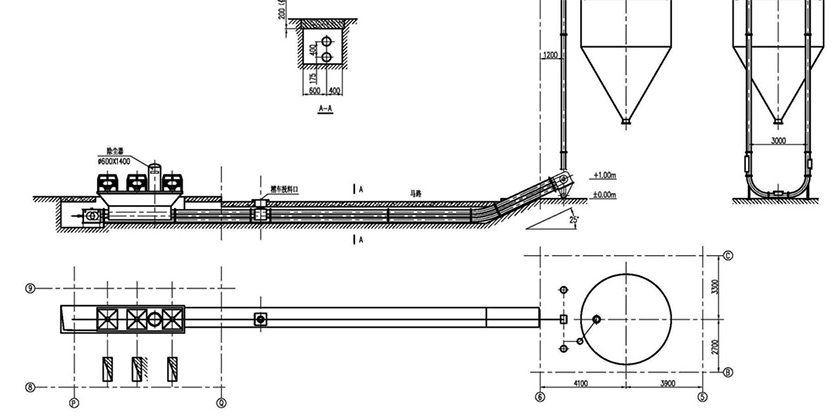 管鏈輸送機圖紙